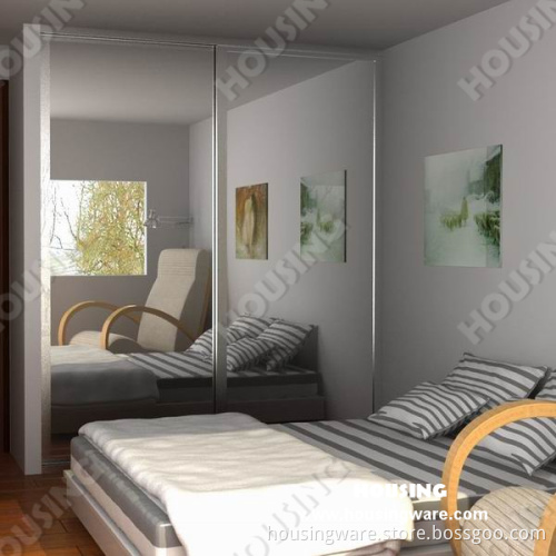 Candian Style Wardrobe with Sliding Door in White Color